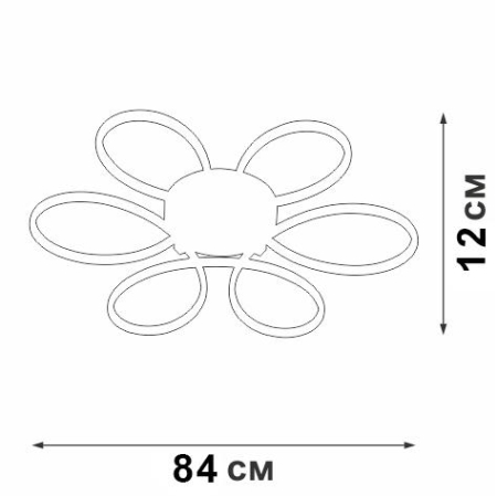 Светильник светодиодный LED 112Вт 3000К Vitaluce V04610-13/6PL Светильник светодиодный LED 112Вт 3000К Vitaluce V04610-13/6PL
