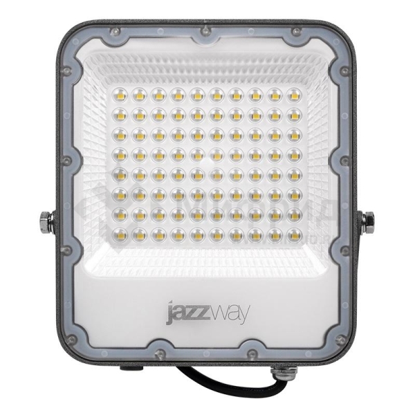 Прожектор светодиодный PFL-S4 50Вт 6500К IP65 80град. ДО с линзовым модулем JazzWay 5036420