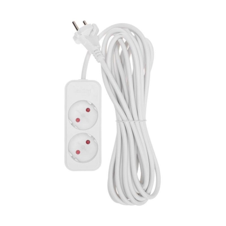 Удлинитель 2х5м без заземл. STANDARD 2х1кв.мм бел. Rexant 13-4002 Удлинитель 2х5м без заземл. STANDARD 2х1кв.мм бел. Rexant 13-4002