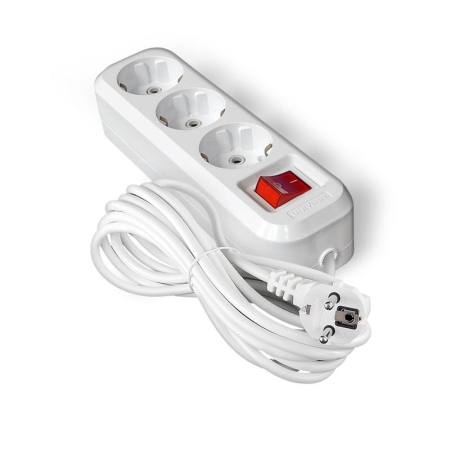 Удлинитель 3х7м с заземл. IP20 S-303А ПВС 3х1.5 с выкл. Universal 1728 Удлинитель 3х7м с заземл. IP20 S-303А ПВС 3х1.5 с выкл. Universal 1728