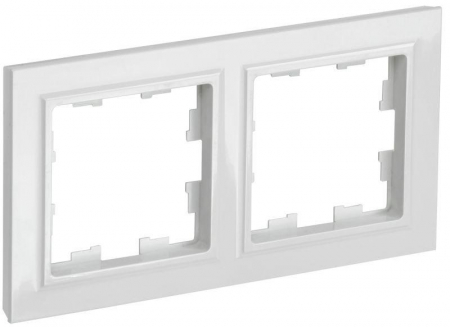 Рамка 2-м BRITE РУ-2-БрБ бел. IEK BR-M22-K01 Рамка 2-м BRITE РУ-2-БрБ бел. IEK BR-M22-K01