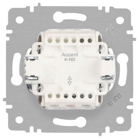 Переключатель 1-кл. СП Accent 6-103-04 10А IP20 250В AL/CU шампань Intro Б0063461