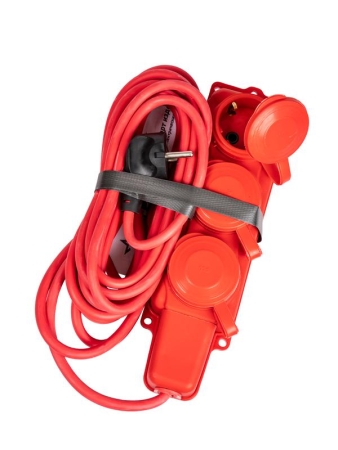 Удлинитель на каучуковой колодке 3х5м 16А IP44 250В 4кВт каучук КГ 3х2.5 красн. УХз16 Россия КОСМОС YKsm5m-3g(16A)KG-R Удлинитель на каучуковой колодке 3х5м 16А IP44 250В 4кВт каучук КГ 3х2.5 красн. УХз16 Россия КОСМОС YKsm5m-3g(16A)KG-R