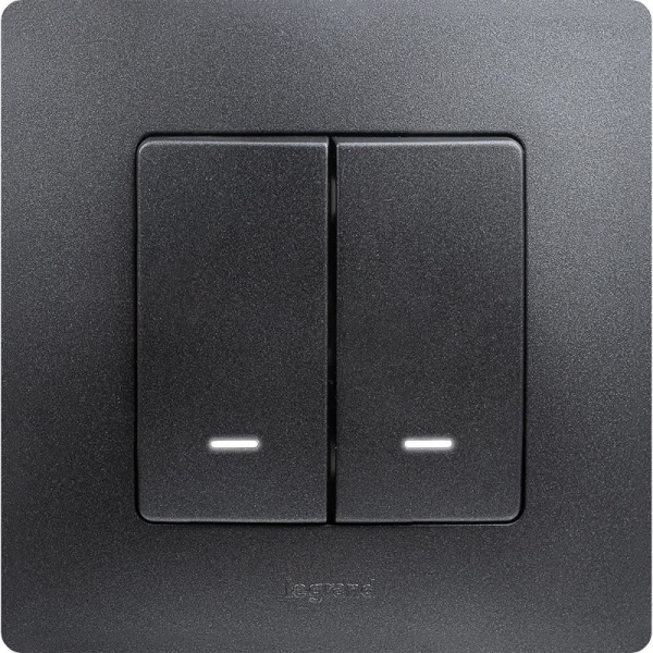 Рамка 1-м СП Etika IP20 антрацит IEK 672581