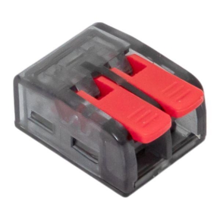 Клемма строительно-монтажная СМК 221-612 2-проводная 0.5-4.0(6)кв.мм с рычагом (уп.50шт) PROxima EKF plc-smk-221-612