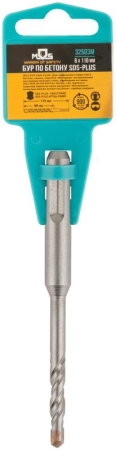 Бур по бетону SDS PLUS с двойной резьбой 6х110мм MOS 32503М