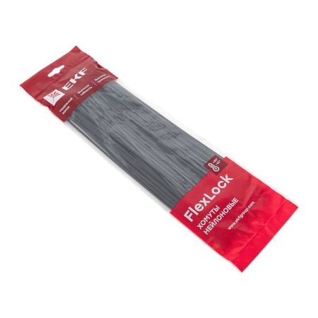 Хомут P6.6 3.6х370 FlexLock стандартный черн. (уп.100шт) PROxima EKF plc-fl-ctsb-3.6x370