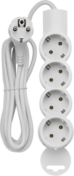 Удлинитель 4х3м с заземл. 10А IP20 ПВС 3х0.75 REV 32012 0