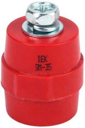 Изолятор SM35 (М8) силовой с болтом IEK YIS11-35-10-B Изолятор SM35 (М8) силовой с болтом IEK YIS11-35-10-B