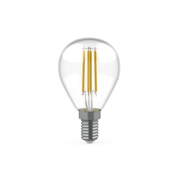 Лампа светодиодная филаментная Basic Filament 5.5Вт шар 2700К Е14 510лм (уп.3шт) GAUSS 1051116T
