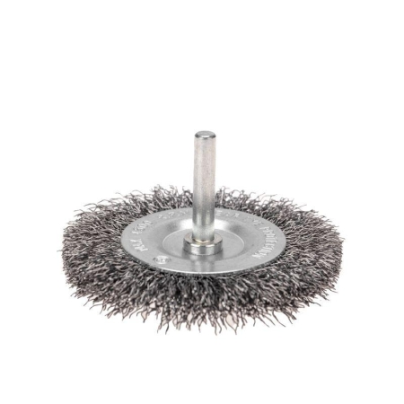 Щетка дисковая для дрели витая стальная проволока 75мм Kranz KR-91-1245