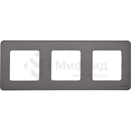Рамка 3-м СП Inspiria IP20 дым. IEK 673957
