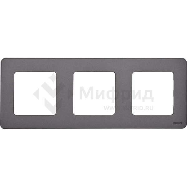 Рамка 3-м СП Inspiria IP20 дым. IEK 673957