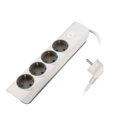 Удлинитель 4х5м с заземл. с выкл. бел. ET-04-500W (4х5.0) JAZZway 5051836 Удлинитель 4х5м с заземл. с выкл. бел. ET-04-500W (4х5.0) JAZZway 5051836