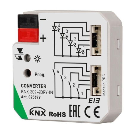 Конвертер KNX-309-4DRY-IN (BUS) пластик INTELLIGENT ARLIGHT 025679 Конвертер KNX-309-4DRY-IN (BUS) пластик INTELLIGENT ARLIGHT 025679