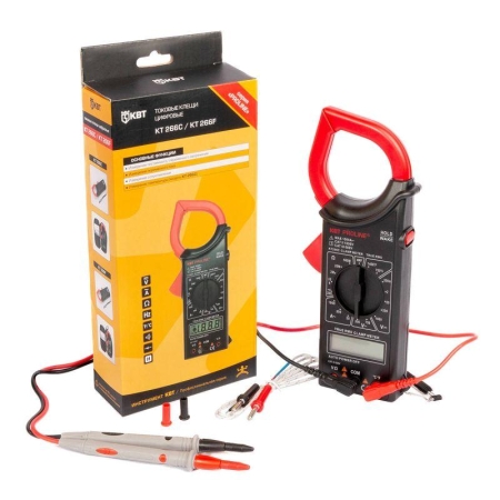 Клещи токовые цифровые KT 266C "PROLINE" КВТ 79132 Клещи токовые цифровые KT 266C "PROLINE" КВТ 79132