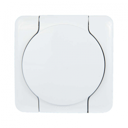 Розетка 1-м ОП Viola с заземл. с крышкой бел. LEZARD 751-0200-123 Розетка 1-м ОП Viola с заземл. с крышкой бел. LEZARD 751-0200-123