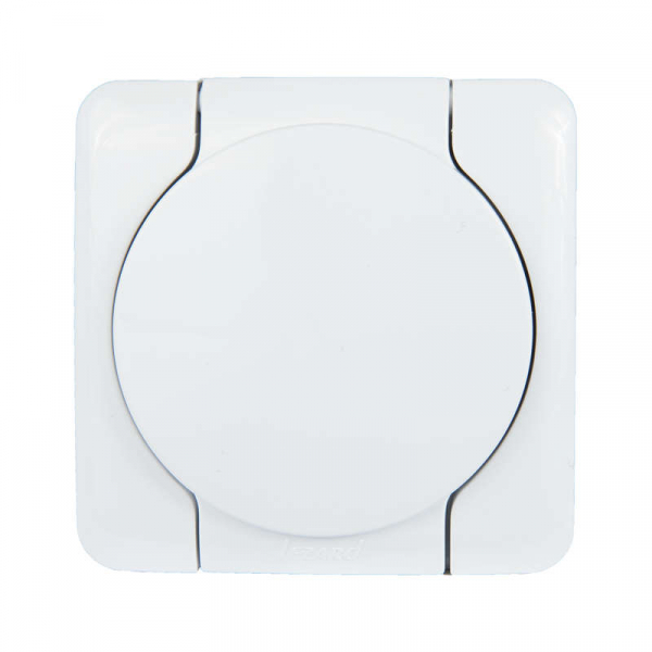 Розетка 1-м ОП Viola с заземл. с крышкой бел. LEZARD 751-0200-123 Розетка 1-м ОП Viola с заземл. с крышкой бел. LEZARD 751-0200-123