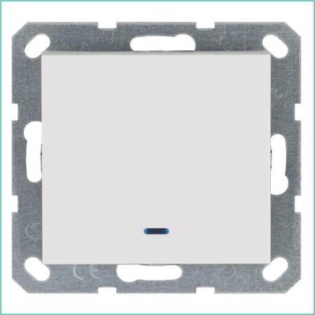 Выключатель 1-кл. 10А IP20 с подсветкой механизм бел. глянцевый Jasmart G3011NW Выключатель 1-кл. 10А IP20 с подсветкой механизм бел. глянцевый Jasmart G3011NW