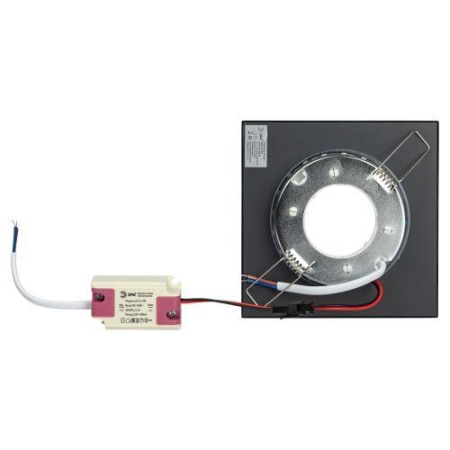 Светильник DK LD50 BK GX53 со светодиодной подсветкой встраиваемый черн. Эра Б0057473 Светильник DK LD50 BK GX53 со светодиодной подсветкой встраиваемый черн. Эра Б0057473