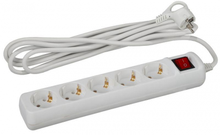 Удлинитель 5х5м с заземл. 16А IP20 U-5es-5m-3х1 ПВС 3х1 с выкл. Эра Б0028383 Удлинитель 5х5м с заземл. 16А IP20 U-5es-5m-3х1 ПВС 3х1 с выкл. Эра Б0028383