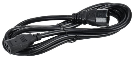 Кабель электропит. PDU 3х1.5 2м с разъемами С13-C14 ITK PC-C13C14-2M