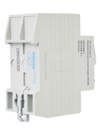 Выключатель дифференциального тока (УЗО) 2п 25А 30мА тип A ВД1-63 KARAT IEK MDV11-2-025-030