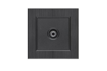 Розетка TV проходная Karea LINE STAR дым. металлик Makel 86050007 Розетка TV проходная Karea LINE STAR дым. металлик Makel 86050007