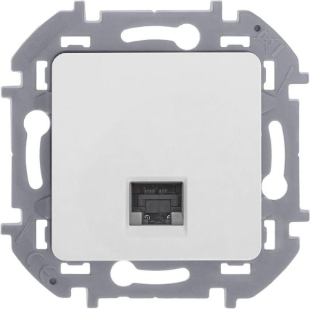 Розетка компьютерная Inspiria RJ45 кат.5E UTP бел. IEK 673825 Розетка компьютерная Inspiria RJ45 кат.5E UTP бел. IEK 673825
