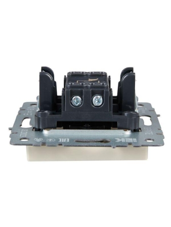 Выключатель 1-кл. СП BRITE ВС10-1-4-БрКр 10А самовозвратн. механизм беж. IEK BR-V14-0-10-K10