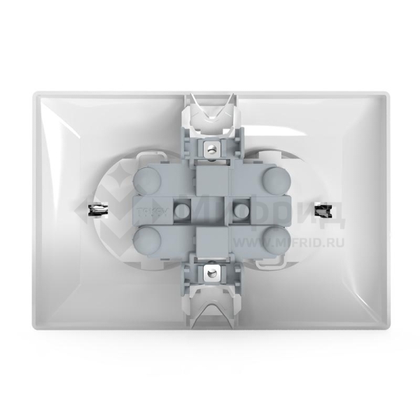 Розетка 2-м СП AVA 16А IP20 с заземл. защ. шторки в сборе бел. TOKOV ELECTRIC TKL-AV-R2FZSF-C01
