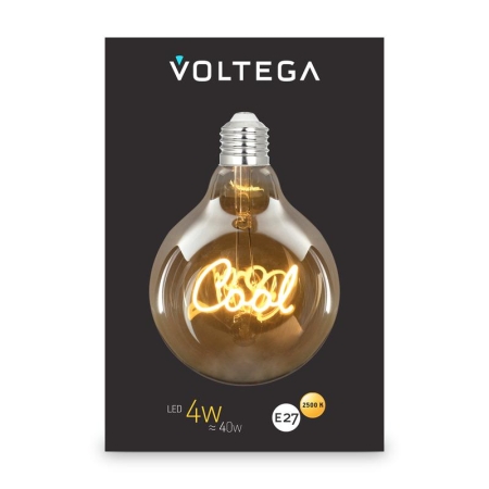 Лампа светодиодная филаментная Loft 271 G125 4Вт 2500К E27 Voltega 8554