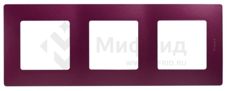 Рамка 3-м СП Etika IP20 сливовый IEK 672563