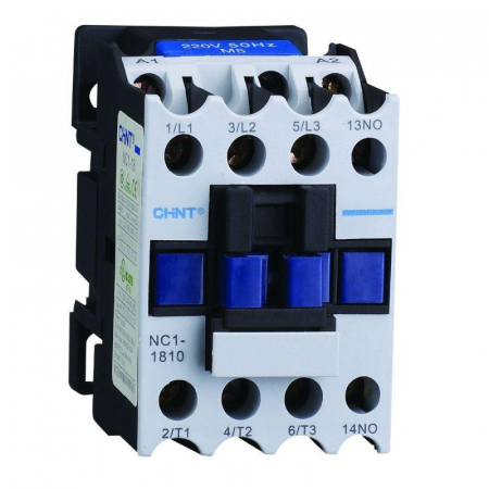 Контактор NC1-1801Z 18А кат. 220В DC 1НЗ (R) CHINT 221528 Контактор NC1-1801Z 18А кат. 220В DC 1НЗ (R) CHINT 221528
