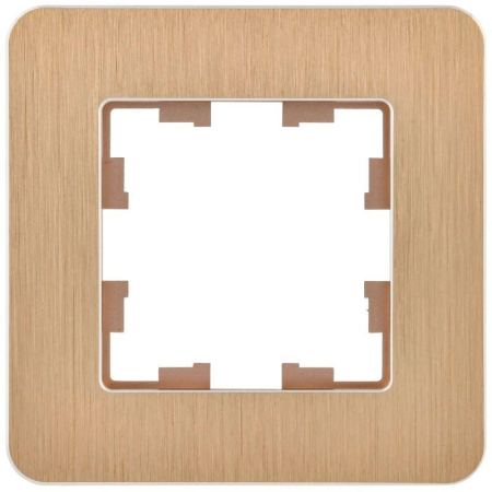 Рамка 1-м BRITE РУ-1-1-Бр метал. шампань RE AL IEK BR-M12-M-21-K37 Рамка 1-м BRITE РУ-1-1-Бр метал. шампань RE AL IEK BR-M12-M-21-K37