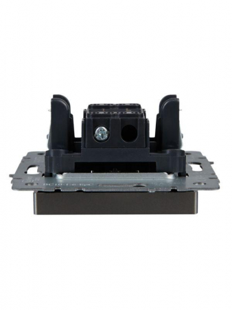 Выключатель проходной 1-кл. СП BRITE ВС10-1-6-БрС 10А механизм сталь IEK BR-V12-0-10-K46