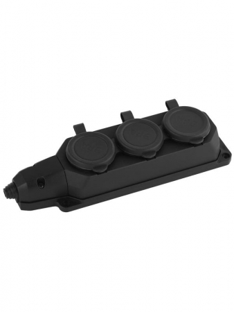 Колодка удлинителя 3-м с заземл. 16А IP44 K-3e-B-IP44 каучук черн. Эра Б0044545 Колодка удлинителя 3-м с заземл. 16А IP44 K-3e-B-IP44 каучук черн. Эра Б0044545