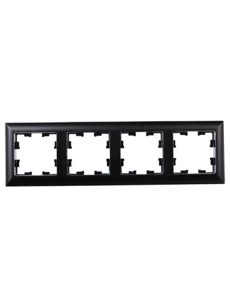 Рамка 4-м BRITE РУ-4-Бр хром/черн. IEK BR-M42-12-2-K23 Рамка 4-м BRITE РУ-4-Бр хром/черн. IEK BR-M42-12-2-K23