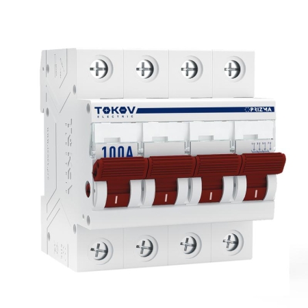 Выключатель нагрузки модульный 4п 100А PRIZMA TOKOV ELECTRIC TKE-PZ60-MDSI-4-100 Выключатель нагрузки модульный 4п 100А PRIZMA TOKOV ELECTRIC TKE-PZ60-MDSI-4-100