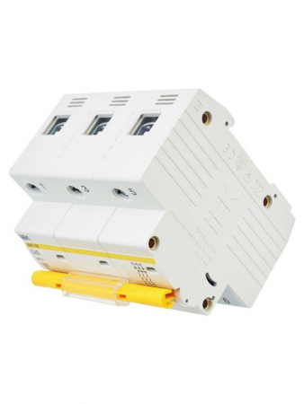 Выключатель автоматический модульный 3п D 40А 10кА ВА47-100 KARAT IEK MVA40-3-040-D Выключатель автоматический модульный 3п D 40А 10кА ВА47-100 KARAT IEK MVA40-3-040-D