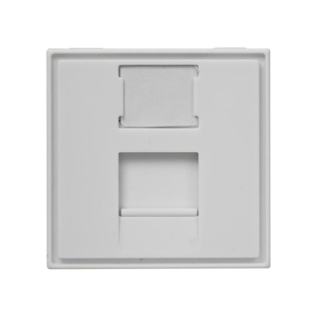 Панель лицевая 1 порт 45х45 Keystone шторка SUPRLAN 10-0304 Панель лицевая 1 порт 45х45 Keystone шторка SUPRLAN 10-0304
