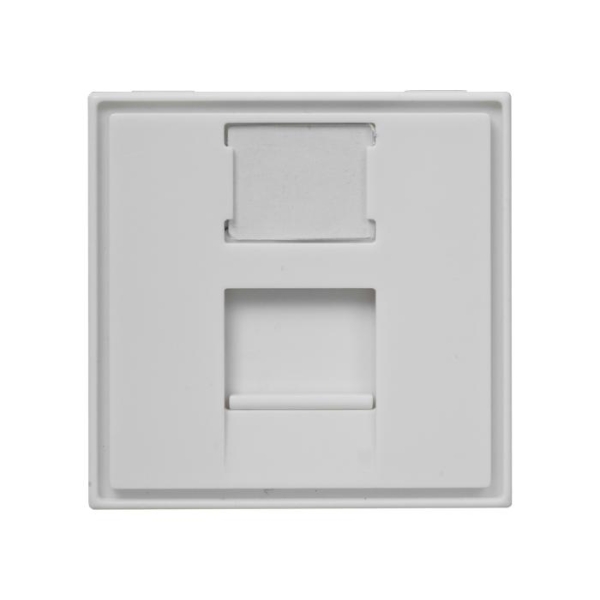 Панель лицевая 1 порт 45х45 Keystone шторка SUPRLAN 10-0304 Панель лицевая 1 порт 45х45 Keystone шторка SUPRLAN 10-0304