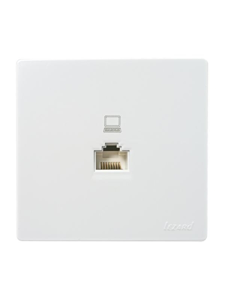 Розетка комп 1-мест. LETO бел. LEZARD 752-0200-139
