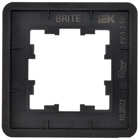 Рамка 1-м BRITE РУ-1-2-Бр стекло черн. RE IEK BR-M12-G-41-K02 Рамка 1-м BRITE РУ-1-2-Бр стекло черн. RE IEK BR-M12-G-41-K02