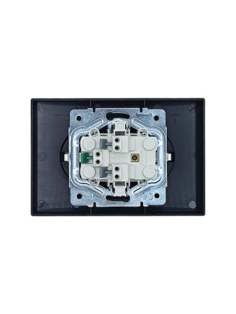 Розетка 2-мест. б/з СП ZIMA IP20 16А ПБТ безвинт. зажим черн. бархат LEZARD 704-4200-128BQC Розетка 2-мест. б/з СП ZIMA IP20 16А ПБТ безвинт. зажим черн. бархат LEZARD 704-4200-128BQC