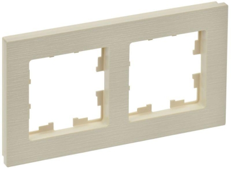 Рамка 2-м BRITE РУ-2-Бр беж. рифленый IEK BR-M22-51-K10 Рамка 2-м BRITE РУ-2-Бр беж. рифленый IEK BR-M22-51-K10