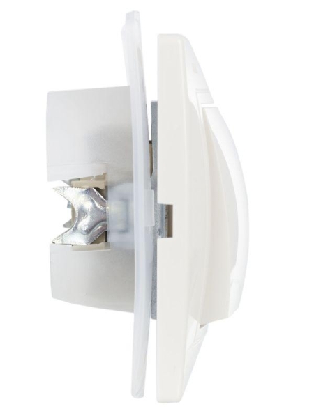 Выключатель 1-кл. СП Кварта ВС10-1-0-КБ-44 10А IP44 бел. IEK KV-V10-10-44-K01