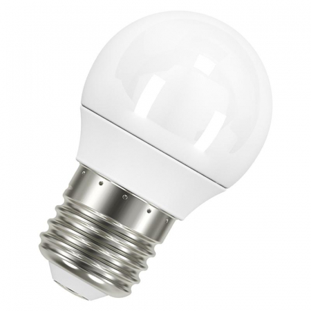 Лампа светодиодная LED Star Classic P 40 5.5W/827 5.5Вт шар матовая 2700К тепл. бел. E27 470лм 220-240В пластик. OSRAM 4052899971646 Лампа светодиодная LED Star Classic P 40 5.5W/827 5.5Вт шар матовая 2700К тепл. бел. E27 470лм 220-240В пластик. OSRAM 4052899971646