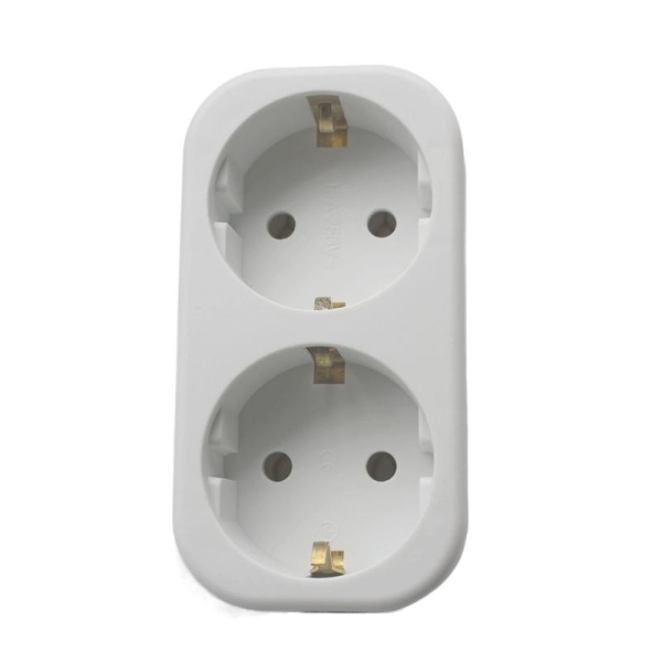 Разветвитель 2-м с заземл. 16А 250В IP20 полипропилен бел. TOKOV ELECTRIC TKL-S2Z-C01 Разветвитель 2-м с заземл. 16А 250В IP20 полипропилен бел. TOKOV ELECTRIC TKL-S2Z-C01