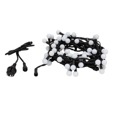 Гирлянда светодиодная "Мультишарики" 10м d17.5мм 80LED RGB 5Вт IP65 провод черн. каучук Neon-Night 303-679 Гирлянда светодиодная "Мультишарики" 10м d17.5мм 80LED RGB 5Вт IP65 провод черн. каучук Neon-Night 303-679